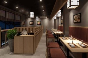 Mẫu thiết kế nội thất nhà hàng Ramen đẹp