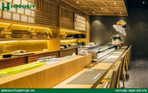 thiết kế nội thất nhà hàng Sushi