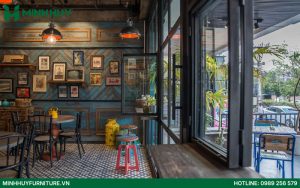 Mẫu thiết kế nội thất nhà hàng Vintage đẹp