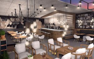 Mẫu thiết kế quán cafe phong cách industrial đẹp
