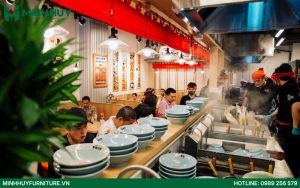 thi công nội thất nhà hàng Ramen