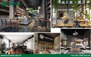 Thiết kế và thi công nội thất quán cafe workshop