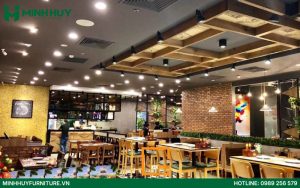 thi công nội thất nhà hàng Pizza
