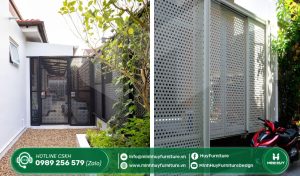 làm khung sắt bảo vệ sân trước quận 6 tphcm