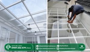 làm khung sắt bảo vệ sân trước quận 11 tphcm