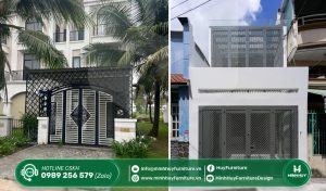 làm khung sắt bảo vệ sân trước quận 12 tphcm