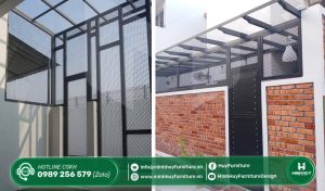 làm khung sắt bảo vệ sân trước quận phú nhuận tphcm