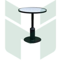 Bàn cafe tròn mặt đá chân sắt MHB001