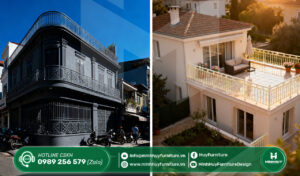 làm khung sắt bảo vệ sân thượng quận 6 tphcm