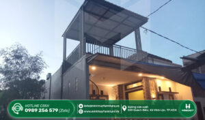 làm khung sắt mái che sân thượng cần giờ tphcm