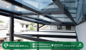 làm khung sắt mái che sân thượng quận tân bình tphcm