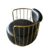 Ghế armchair inox mạ PDV vàng MH157
