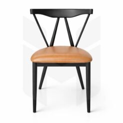 Ghế cafe bọc nệm da simili khung sắt sơn tĩnh điện MH110