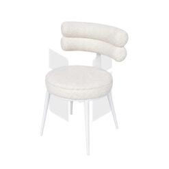 Ghế Lông Cừu Trắng Lưng Đôi Nordic MH109