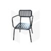 Ghế Sắt Cafe Lưng Sọc Có Tay MH113