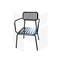 Ghế Sắt Cafe Lưng Sọc Có Tay MH113