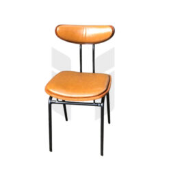 Ghế Sắt Nệm Da Lưng Cong MH155