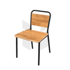Ghế Sắt Sơn Tĩnh Điện Mặt Gỗ MH128