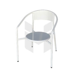 Ghế Sắt Tựa Cong Có Tay Vịn MH184