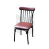 Ghế song sắt kết hợp nệm da MH152