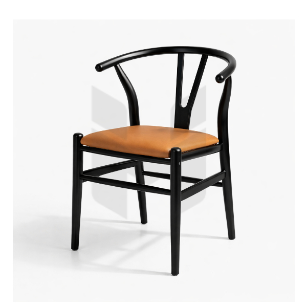 Ghế Wishbon Bọc Nệm Khung Gỗ Cao Su MH359
