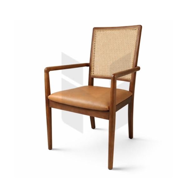 Ghế Mila Có Tay Gỗ Ash MH336