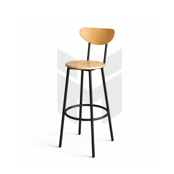 Ghế Bar Đơn Giản Tựa Gỗ MH266