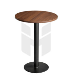 Bàn Bar Tròn Mặt Gỗ Chân Trụ Sắt Sơn Tĩnh Điện MHB070