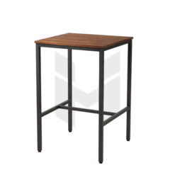 Bàn Bar Vuông Mặt Gỗ Khung Chân Sắt Hộp MHB074