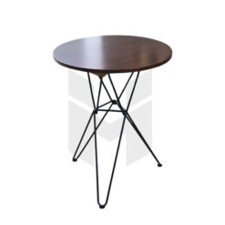Bàn Cafe Chân Sắt Mặt Gỗ MHB020