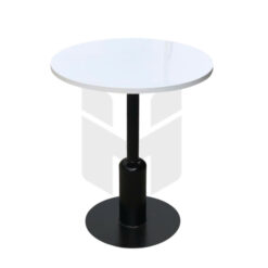 Bàn Cafe Chân Sắt Trụ Đế Tròn MHB016