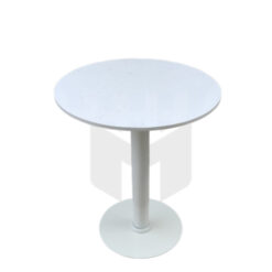 Bàn Cafe Tròn Chân Mâm Thép Sơn Tĩnh Điện MHB028