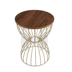 Bàn Trà Golden Cage Mặt Gỗ MHB038