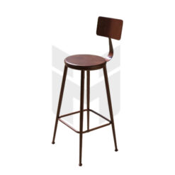 Ghế Bar Lưng Tựa Sắt Mặt Gỗ MH263