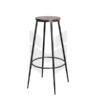 Ghế Bar Mặt Gỗ Tròn Chân Sắt Sơn Tĩnh Điện MH261