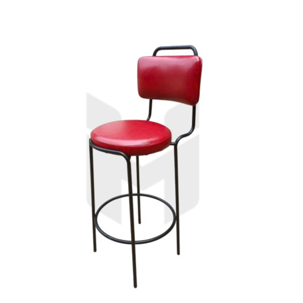 Ghế Bar Oleandro Khung Sắt Sơn Tĩnh Điện Nệm Bọc Da PU MH288