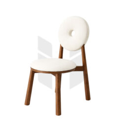 Ghế Donut Gỗ Ash Bọc Vải Sù MH317