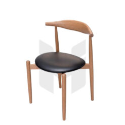 Ghế Elbow Gỗ Ash Nệm Bọc Simili MH319