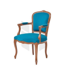 Ghế Louis Bông Mai Có Tay Gỗ Cao Su MH330