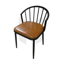 Ghế Nan Quạt Nệm Da MH213