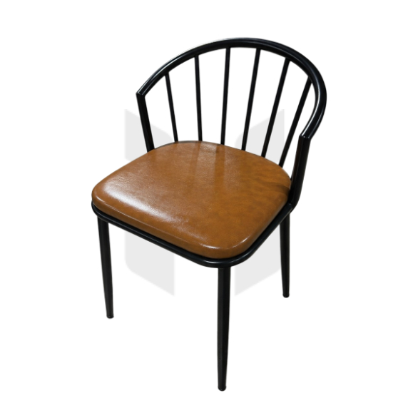 Ghế Nan Quạt Nệm Da MH213