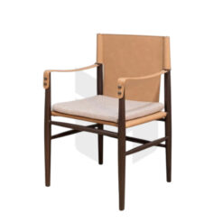 Ghế SADIL Khung Sắt Giả Gỗ Bọc Simili MH343
