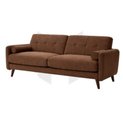 Ghế Sofa Băng Bọc Vải Tựa Ô Vuông Kèm Gối Tròn MHSF063