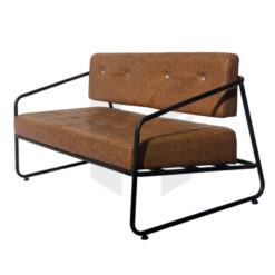 Ghế Sofa Băng Da May Rút Nút Khung Sắt MHSF026