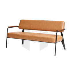 Ghế Sofa Băng Napa Tay Viền Gỗ Nệm Bọc Simili Cao Cấp MHSF073