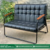 Đặc điểm sản phẩm Ghế Sofa Băng Nệm Da Ô Vuông Tay Gỗ Khung Sắt MHSF028