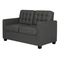 Ghế Sofa Băng Vải Bố Tựa Chần Nút Tay Vuông MHSF069