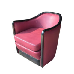 Ghế Sofa Văng Tân Cổ Điển Bọc Da Viền Gỗ Uốn Cong MHSF022