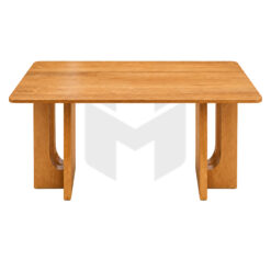 Bàn Ăn Gỗ Chân Chữ U Khoét Góc MHBA047