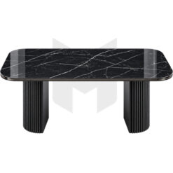 Bàn Ăn Mặt Đá Chân Nan Sọc Nửa Vầng Trăng MHBA022